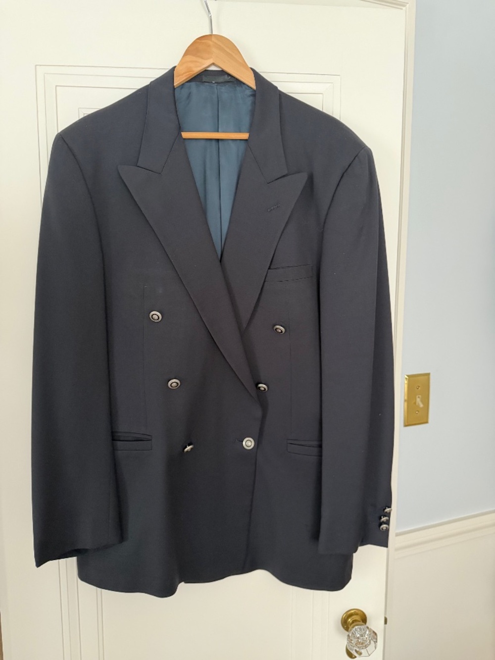 Versace 2 Men's Double Breasted Blazer, 42L